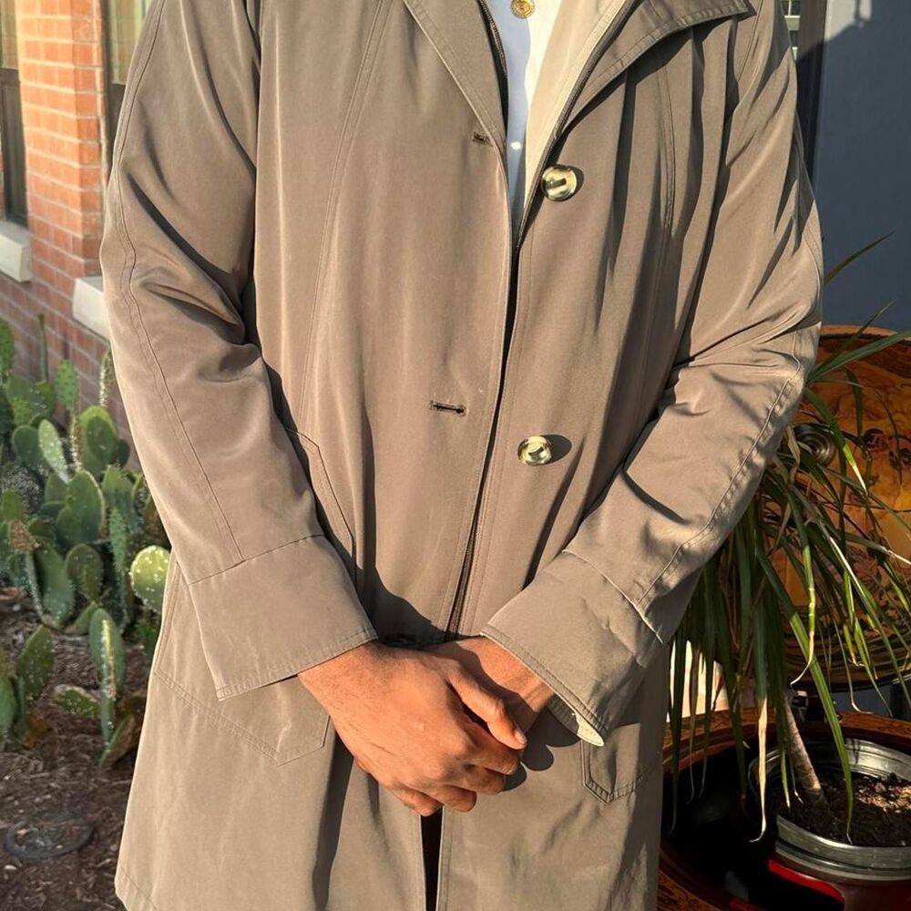 gallery tan trench coat with 0b61